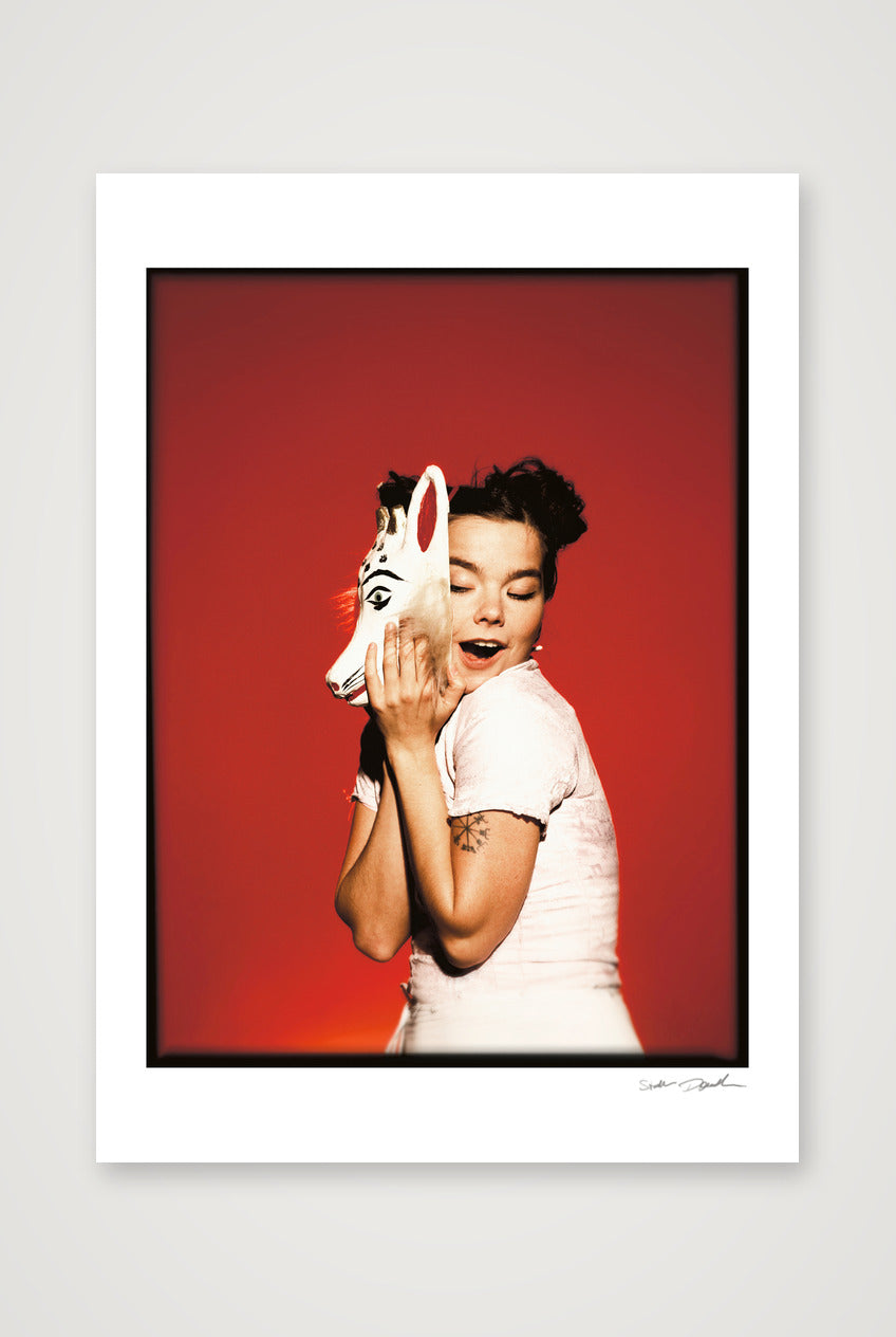 Björk Studio with Mask - Look 1 - Colour Transparency - 1995 — 42×59cm, 17×23" Print only