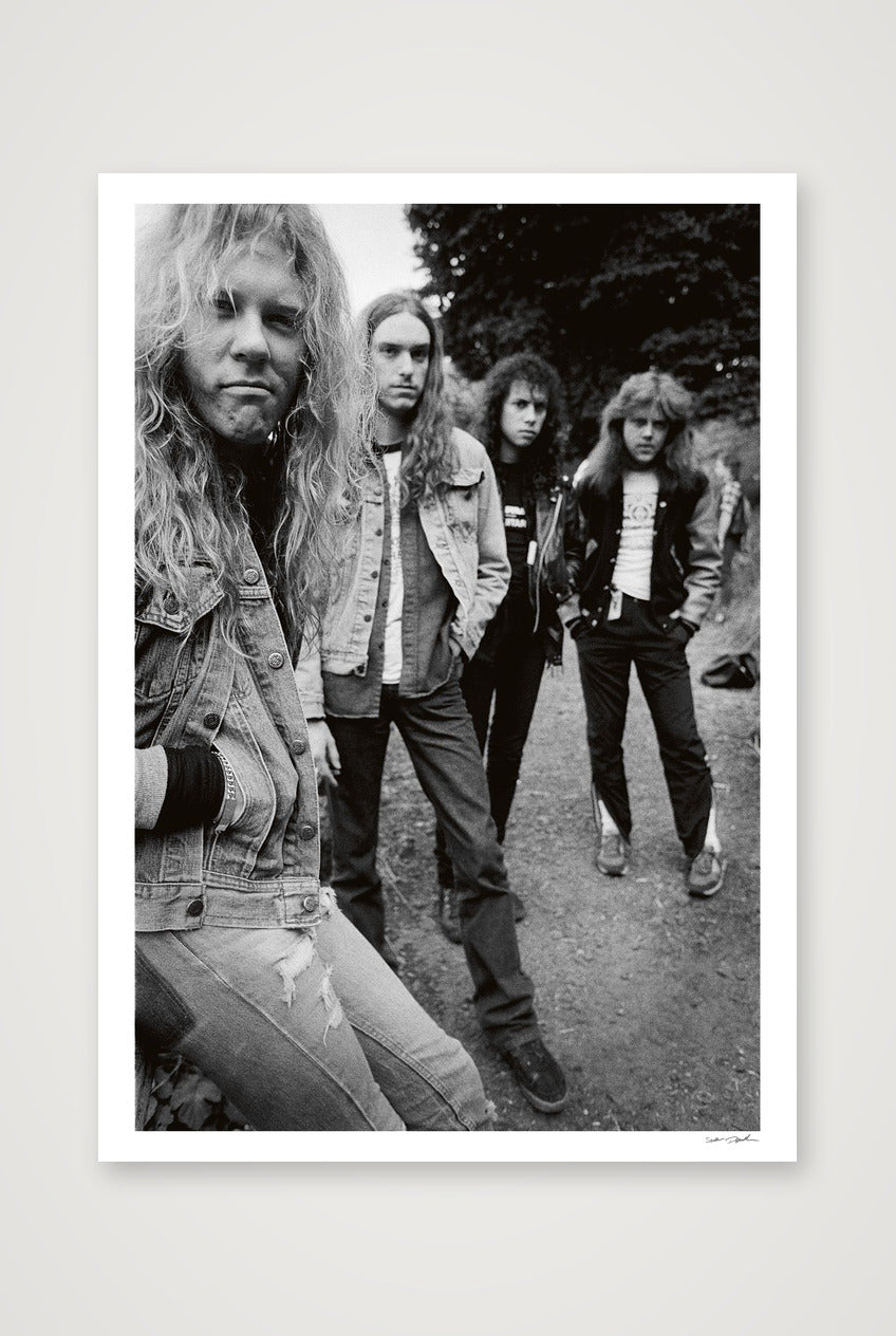 Metallica - Edinburgh 1986 - With Cliff — A0 (84×119cm, 33×47") Print only