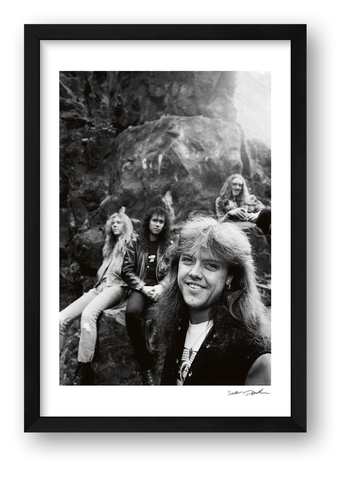 Metallica - Edinburgh 1986 - Rock Face — framed