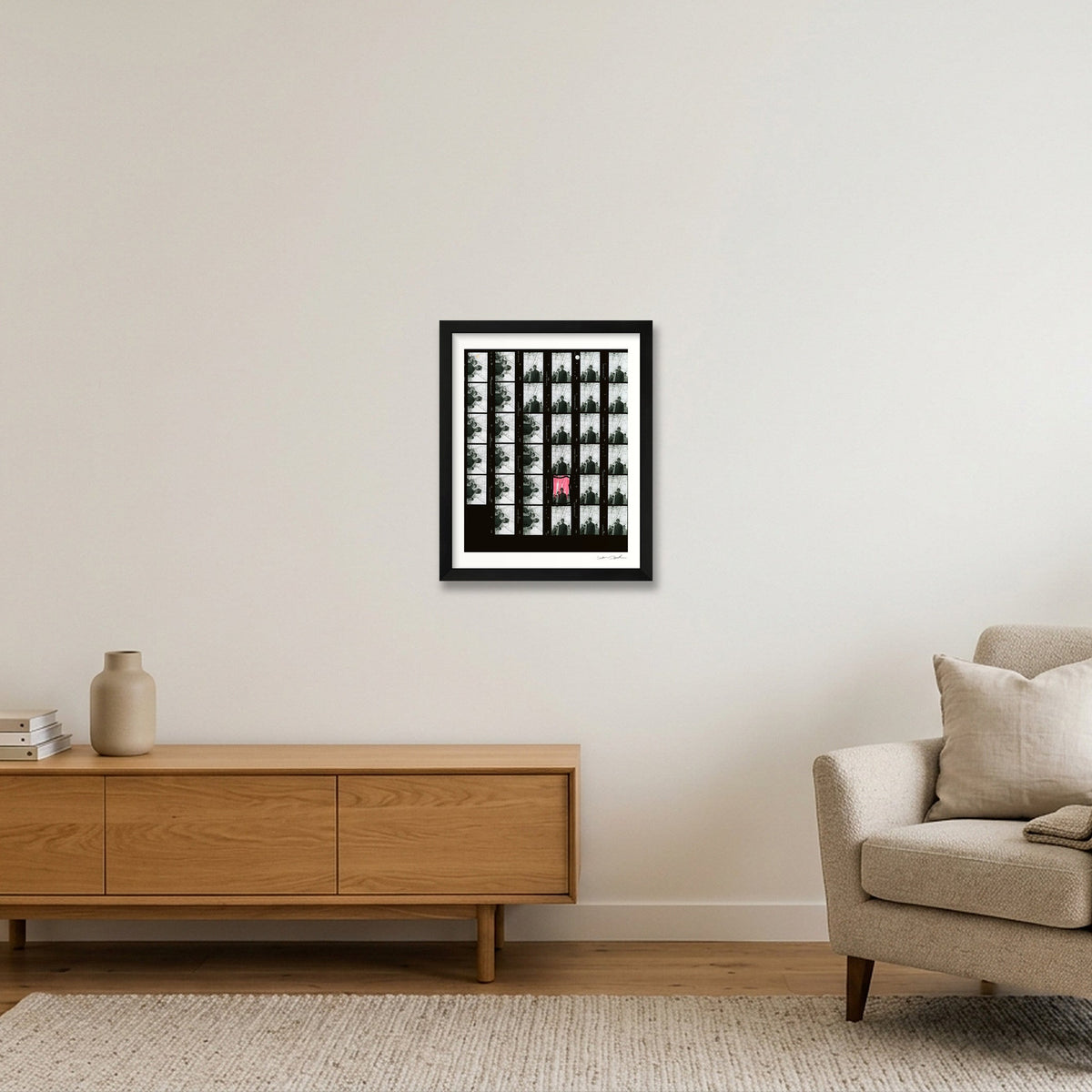 Oasis – Jodrell Bank – Contact Sheet 49A — 28×35cm, 11×14" Black Frame