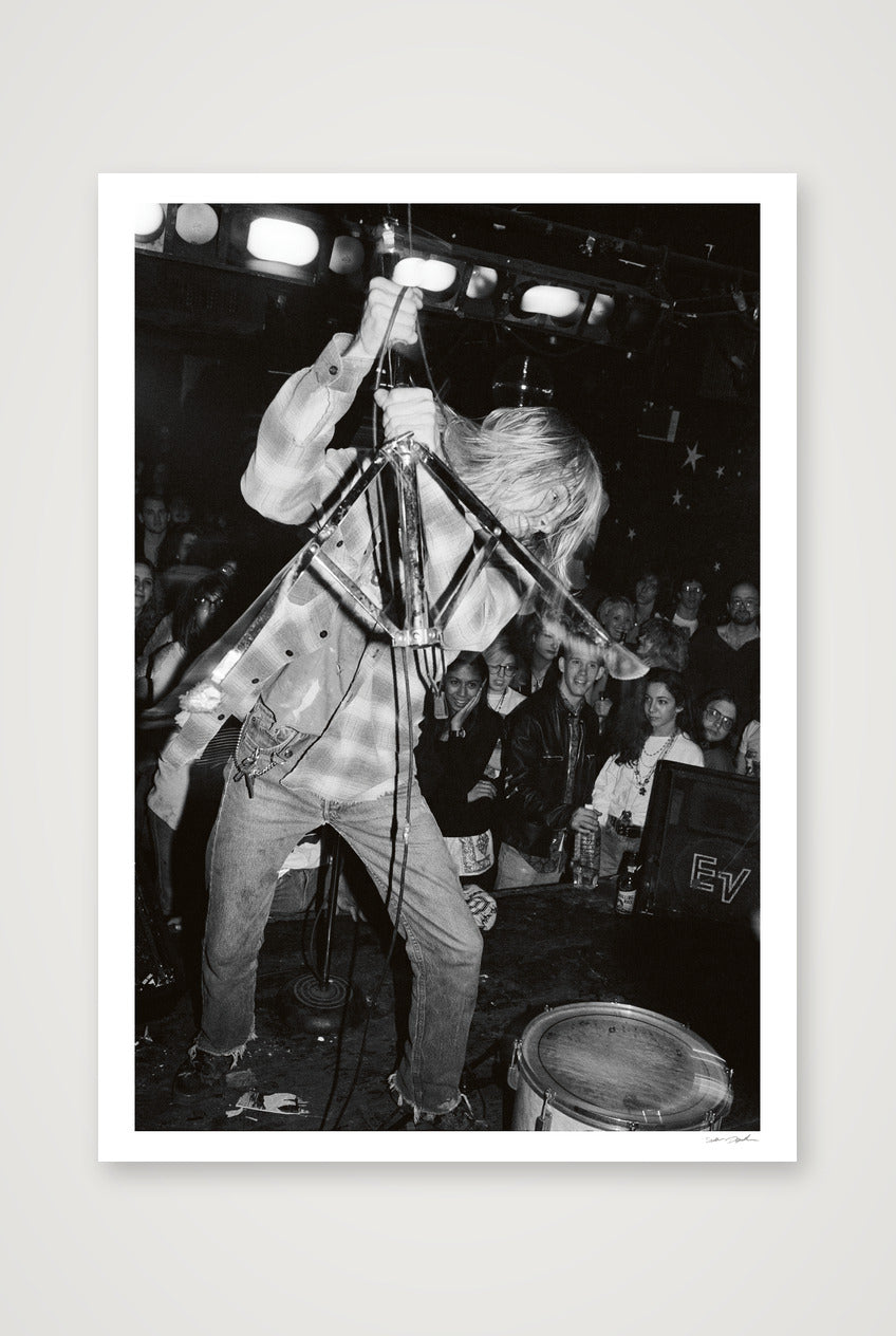 Kurt Cobain - Nirvana - Pyramid Club NYC - The Cymbal Stand — A0 (84×119cm, 33×47") Print only
