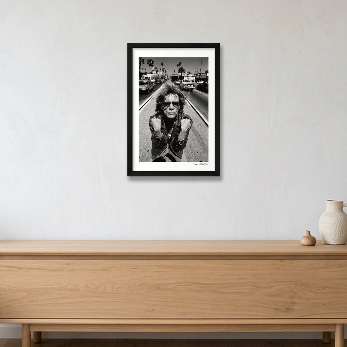 Iggy Pop - Hollywood Boulevard - 1988 — 30×45cm, 12×18" Black Frame