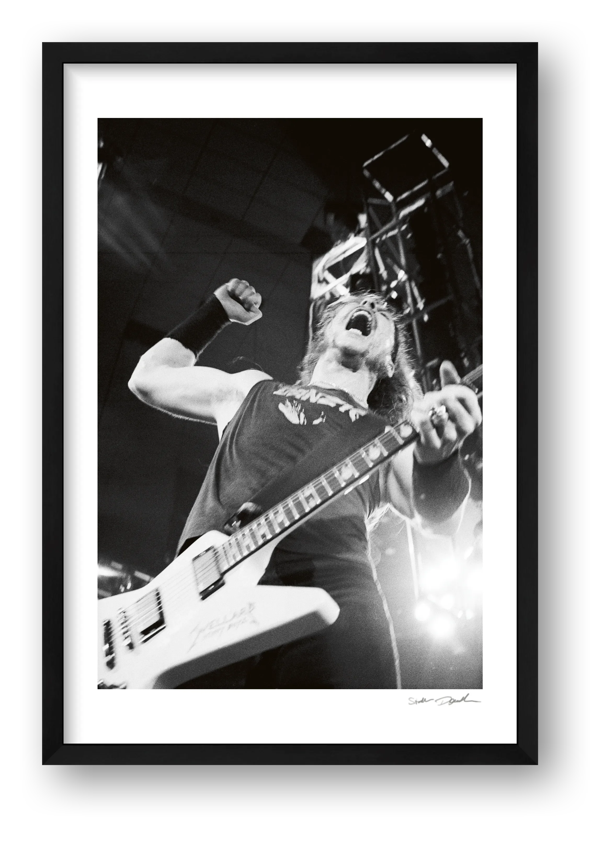 James Hetfield  - Metallica – Full Flight — framed