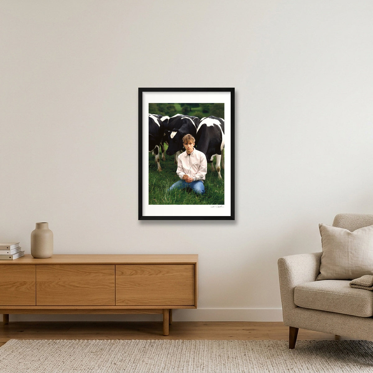Damon Albarn - Blur - Quintessentially English Image 1 - Essex 1994 — 42×59cm, 17×23" Black Frame