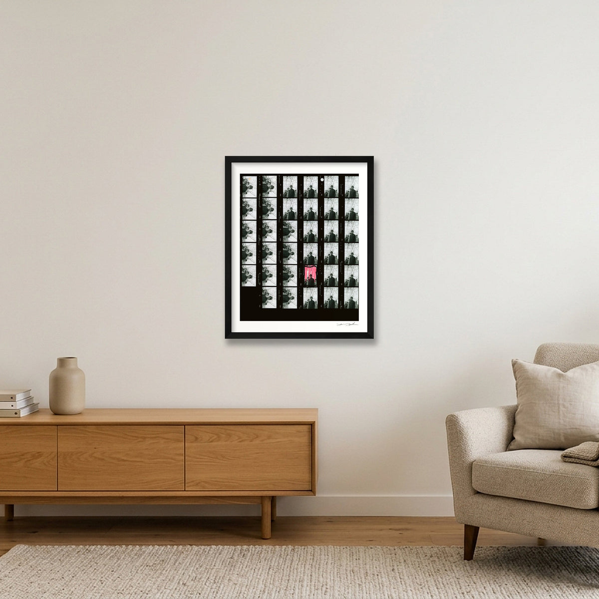 Oasis – Jodrell Bank – Contact Sheet 49A — 40×50cm, 16×20" Black Frame