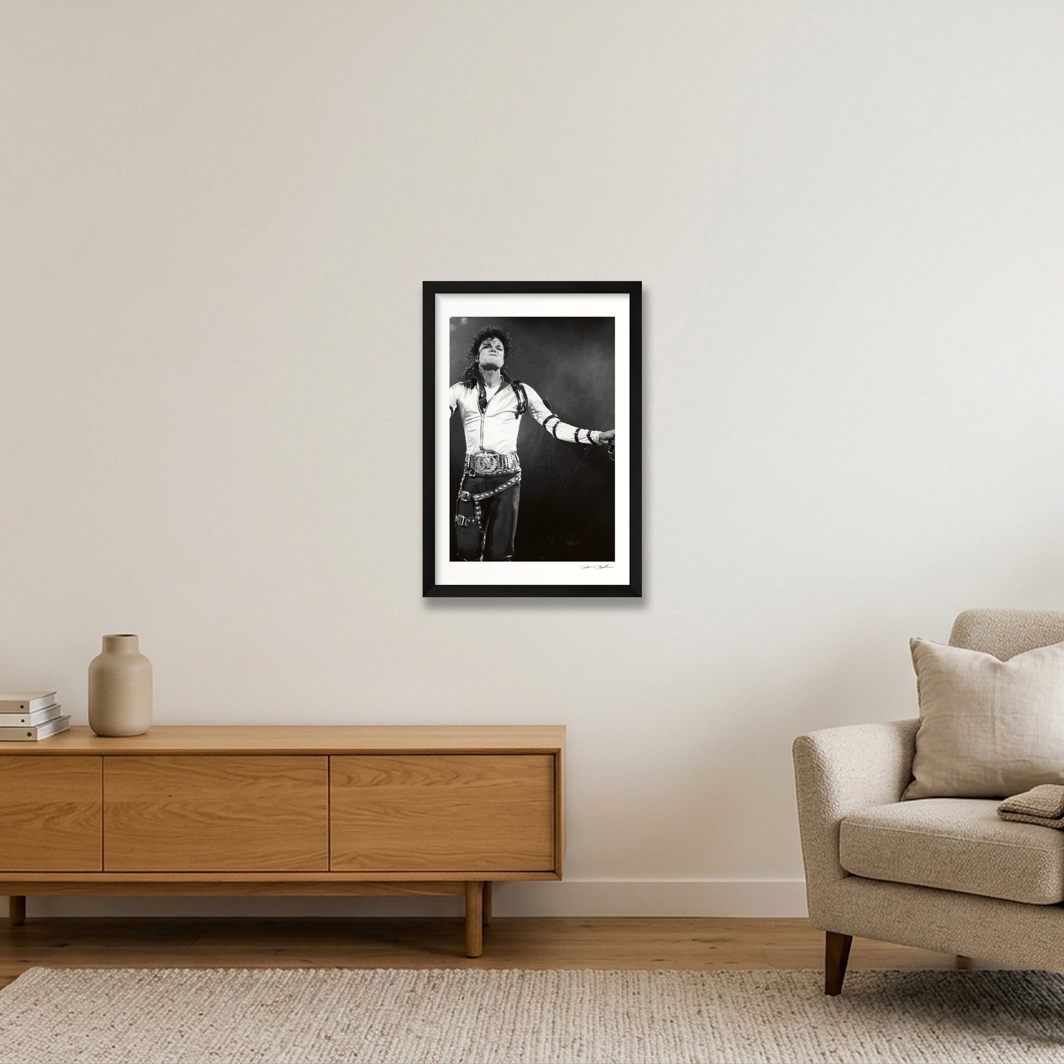 Michael Jackson - Wembley - Roll 11A Frame 20 — 30×45cm, 12×18" Black Frame