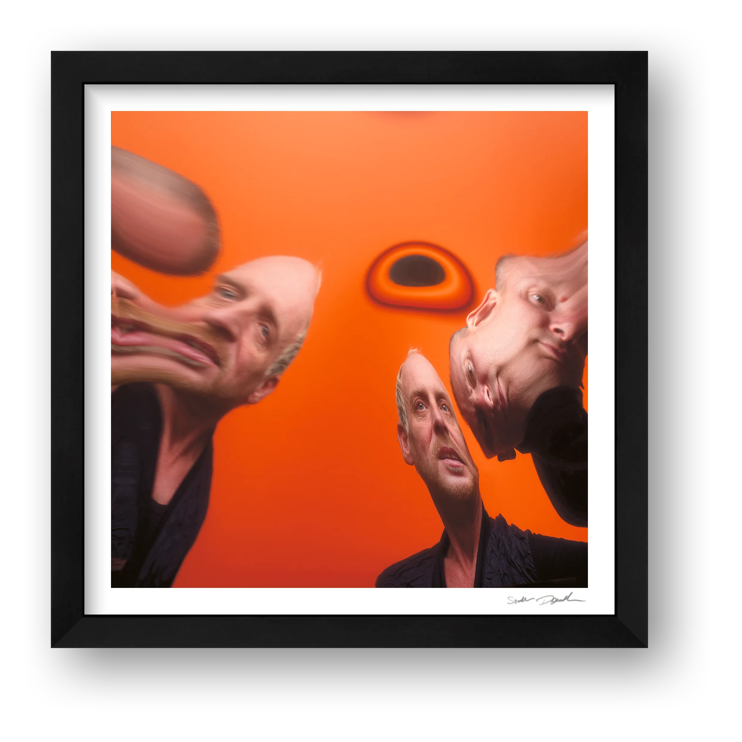 Orbital - 2011 - Orange Wonky — framed