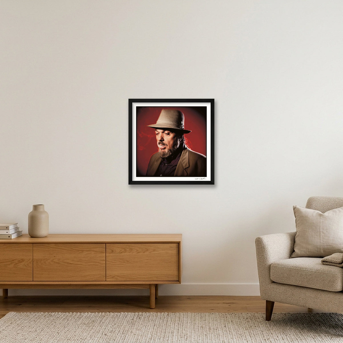 Dr John - The Night Tripper — 40×40cm, 16×16" Black Frame