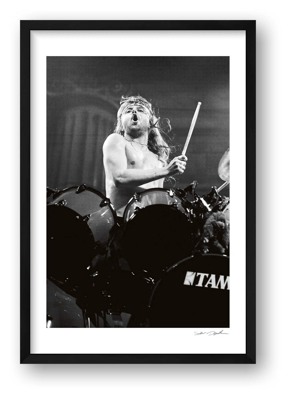 Lars Ulrich – Metallica – Houston 1989 — framed