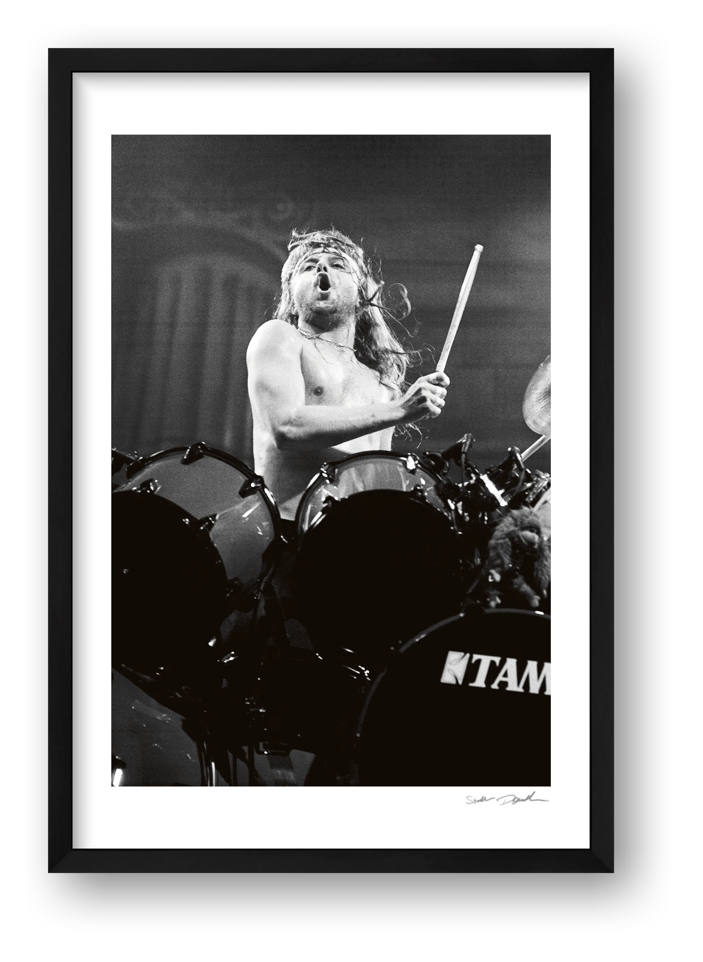 Lars Ulrich – Metallica – Houston 1989 — framed