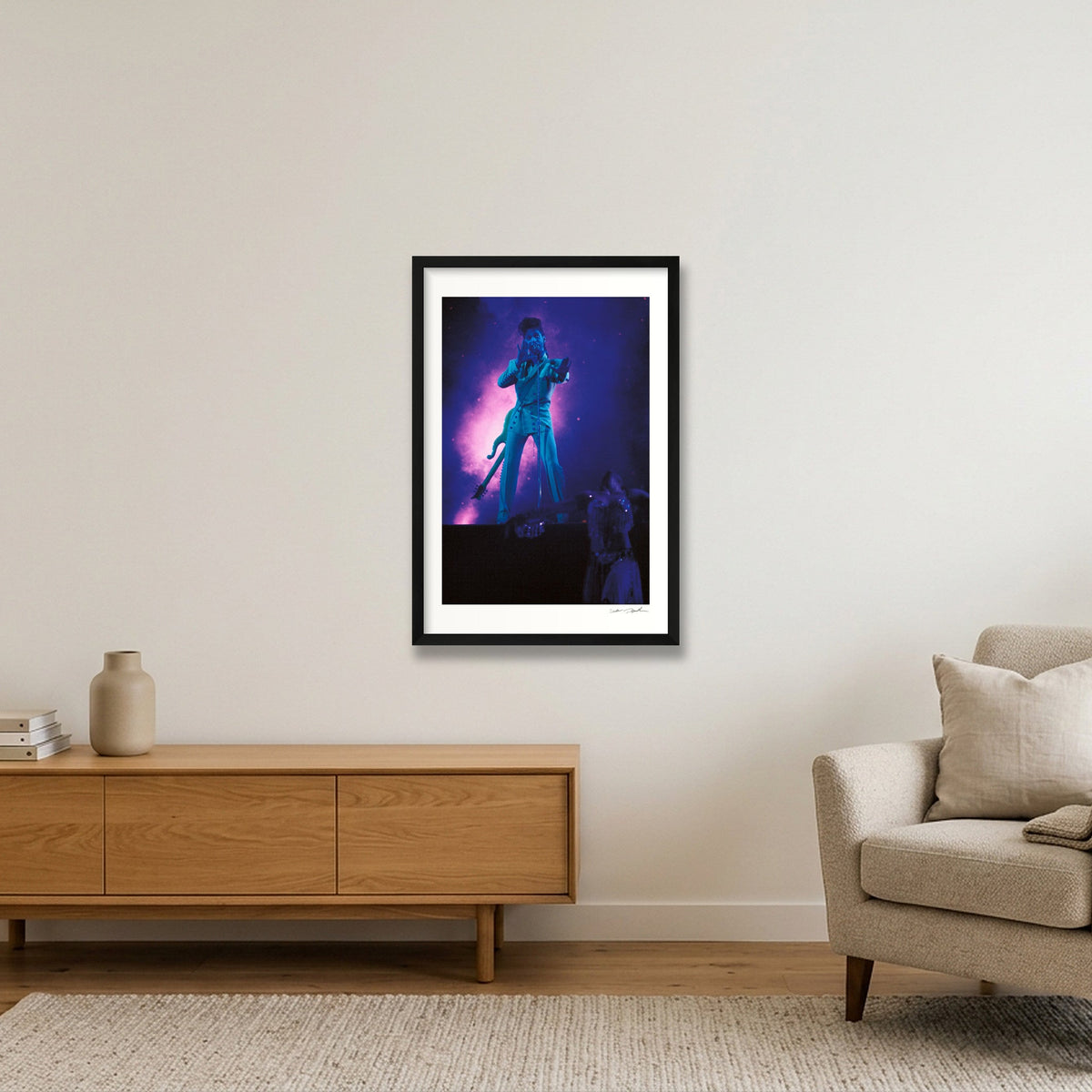 Prince - Olympiahalle, Munich - Purple Downpour — 40×60cm, 16×24" Black Frame