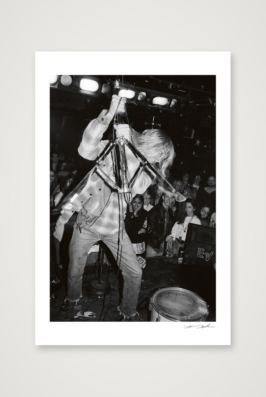 Kurt Cobain - Nirvana - Pyramid Club NYC - The Cymbal Stand — 40×60cm, 16×24" Print only