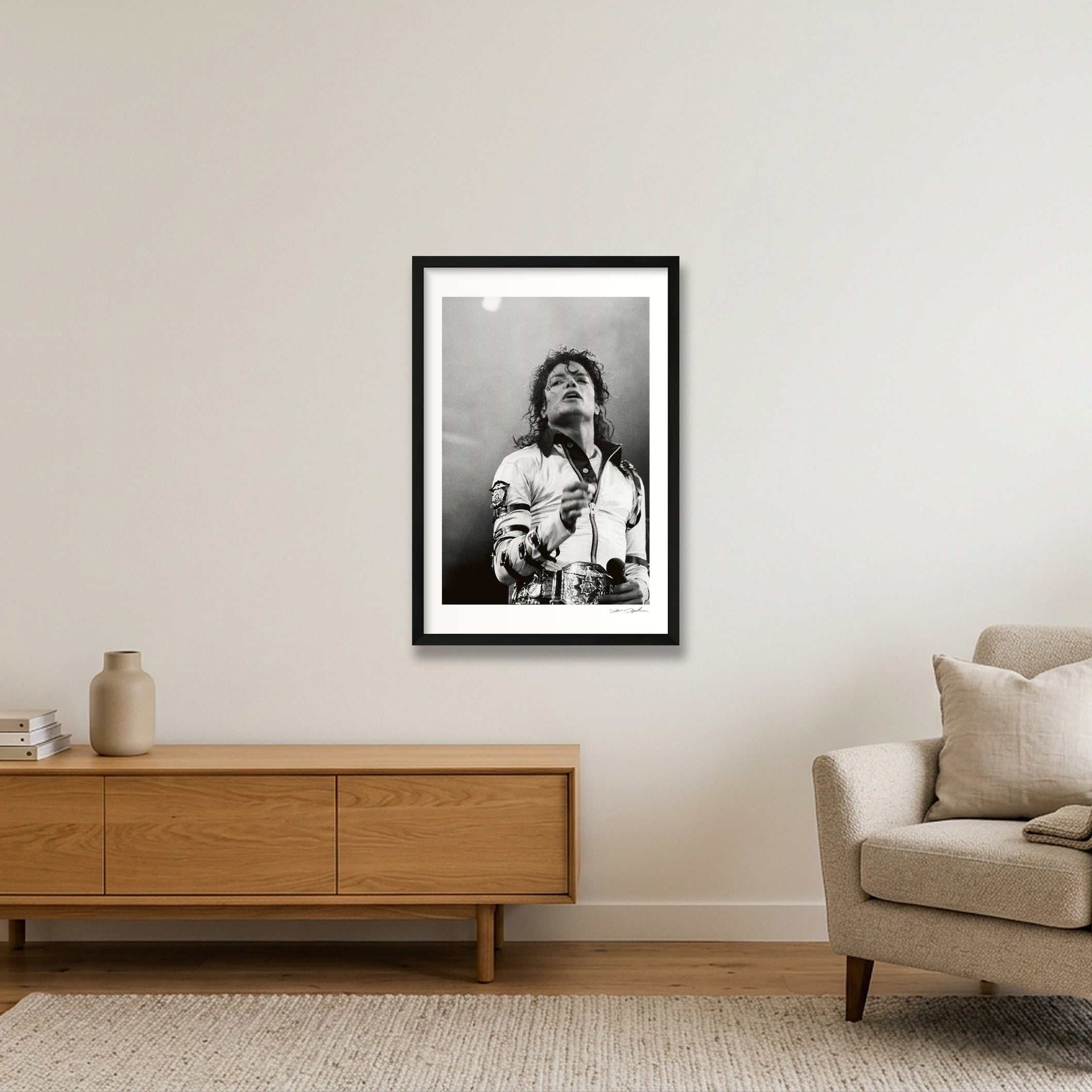 Michael Jackson - Wembley - Roll 11B Frame 9 — 40×60cm, 16×24" Black Frame