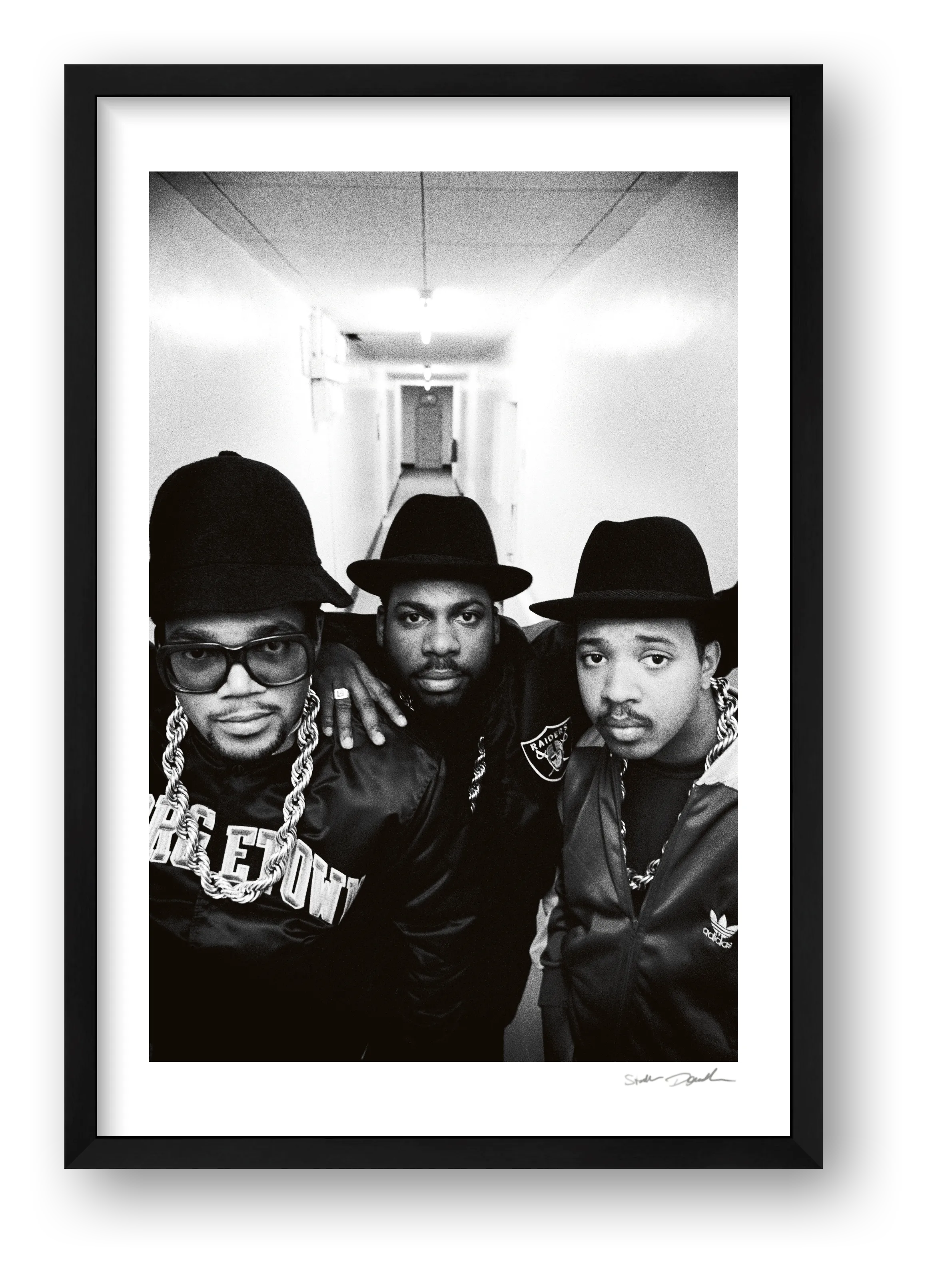 Run DMC - 1988 - Pinewood Studios — framed