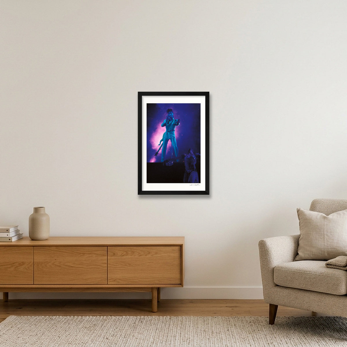 Prince - Olympiahalle, Munich - Purple Downpour — 30×45cm, 12×18" Black Frame