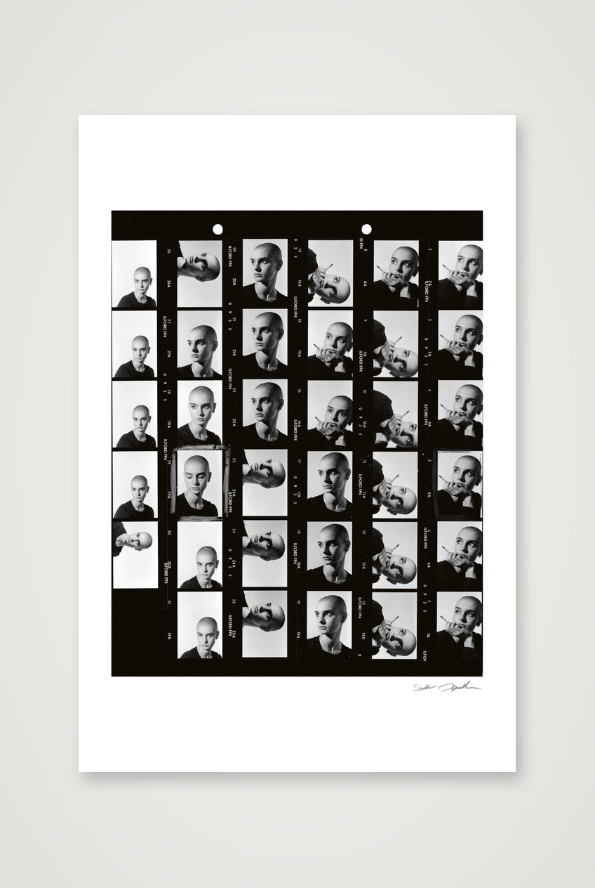 Sinead O'Connor - 1987 - Contact Sheet A — 40×60cm, 16×24" Print only