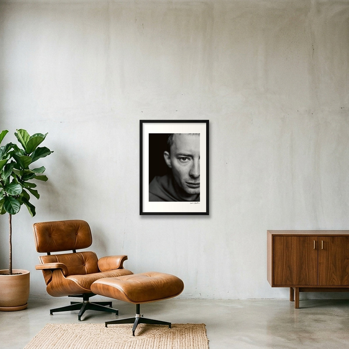 Thom Yorke - Radiohead - Up Close & Personal — 42×59cm, 17×23" Black Frame