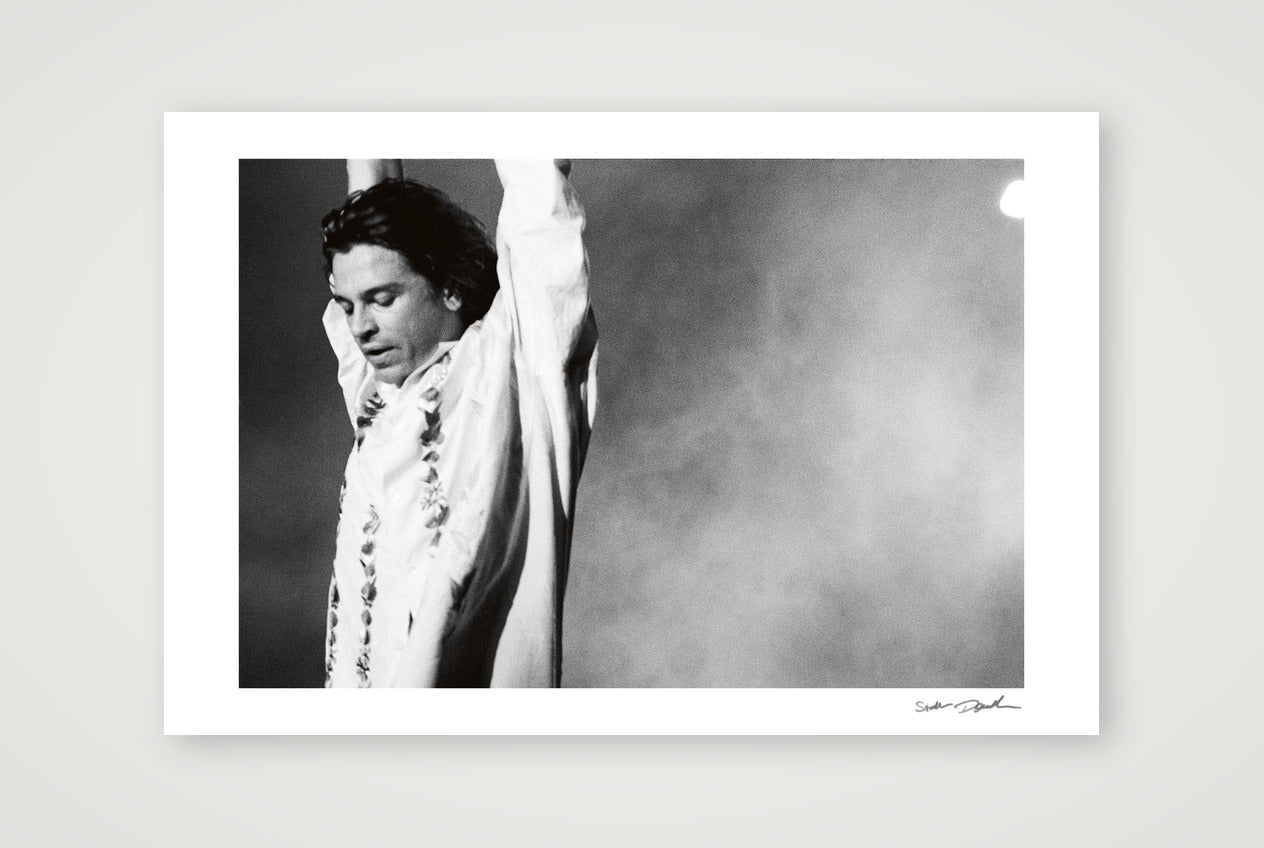 Michael Hutchence - Wembley 1988 - Ruffles — 45×30cm, 18×12" Print only