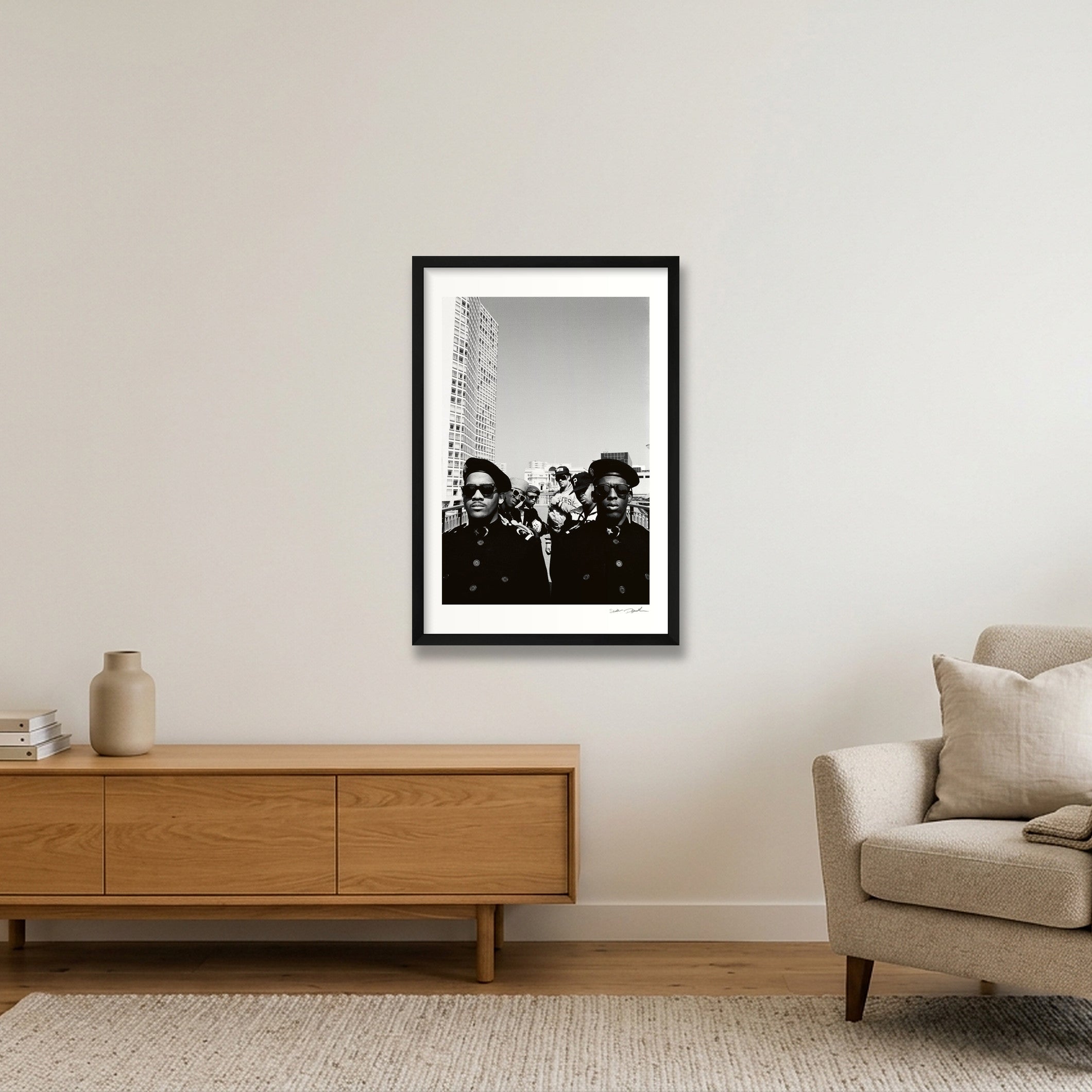 Public Enemy - 1988 - S1W — 40×60cm, 16×24" Black Frame
