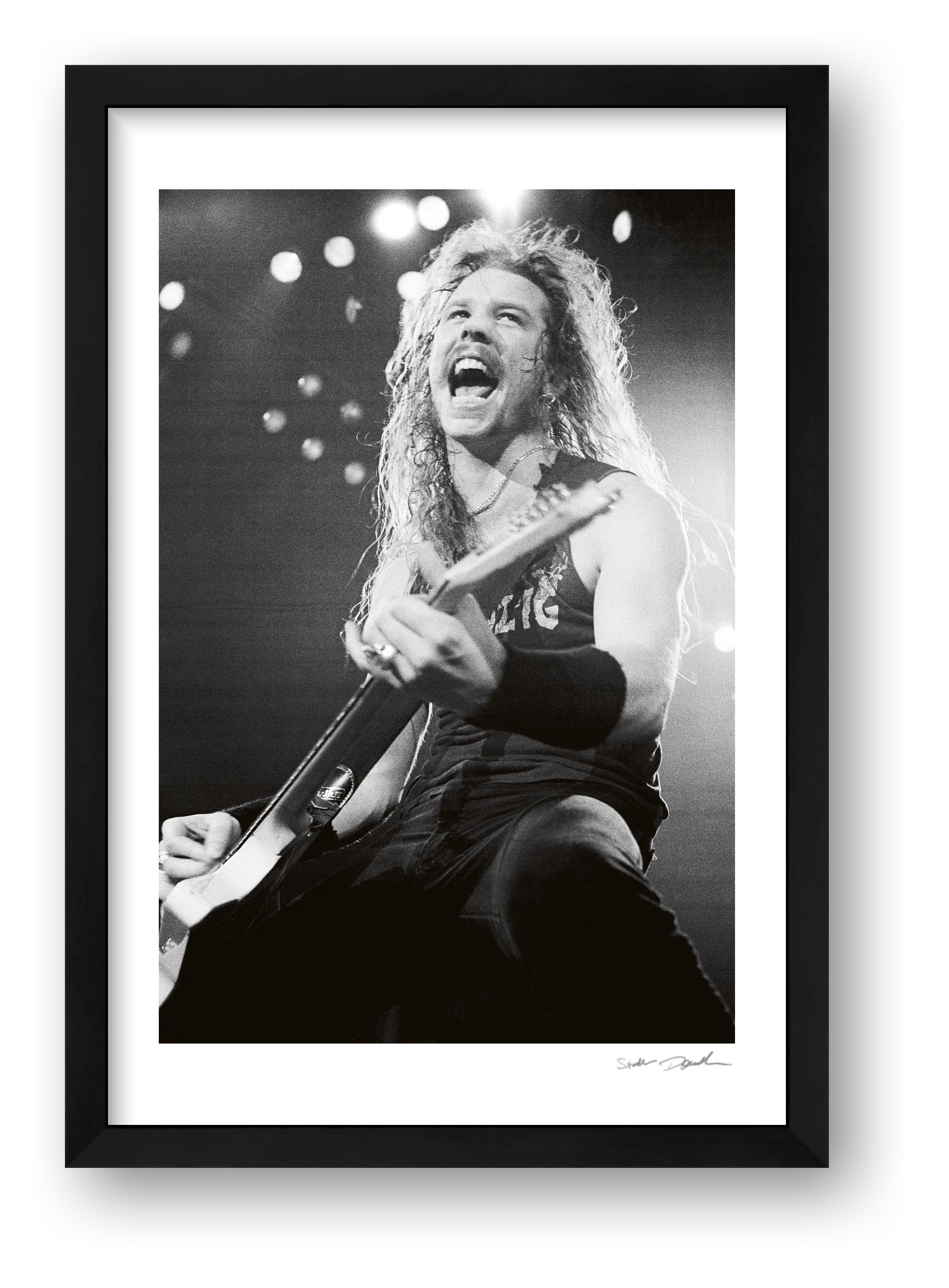 James Hetfield - Metallica - Rock Star — framed