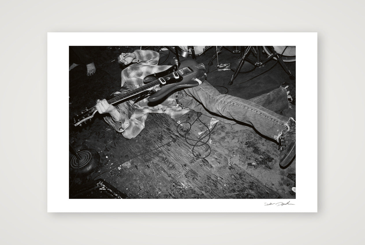 Kurt Cobain - Nirvana - Pyramid Club NYC - On the Floor — 45×30cm, 18×12" Print only