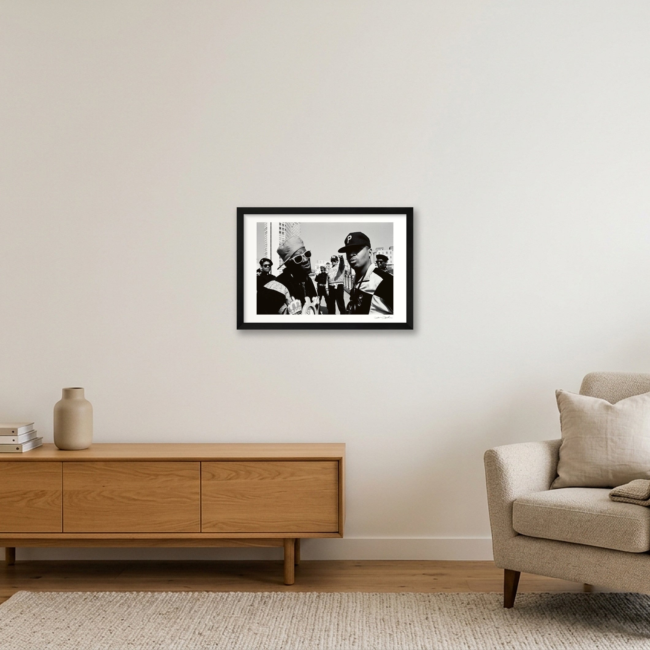 Public Enemy - 1988 - Chuck D and Flavor Flav — 45×30cm, 18×12" Black Frame