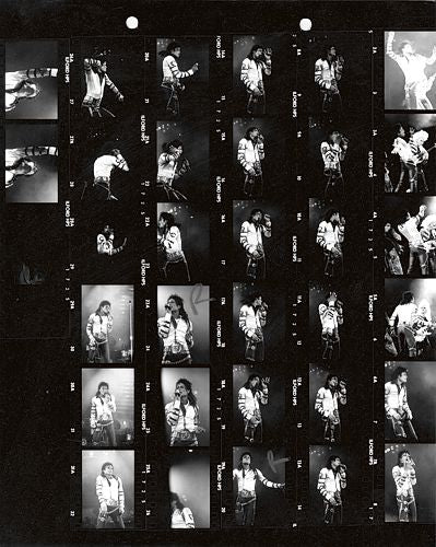 Michael Jackson - Wembley - Roll 11A Contact Sheet