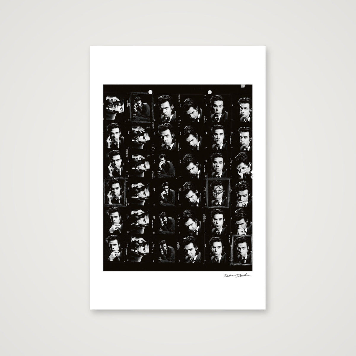 Nick Cave - Contact Sheet -1990 — 40×60cm, 16×24" Print only