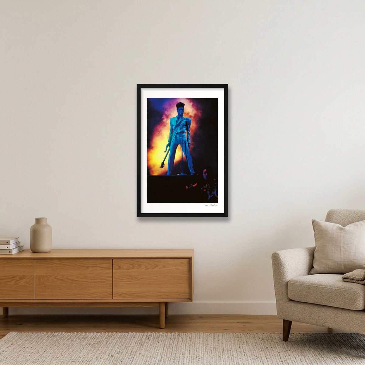 Prince - Olympiahalle, Munich - Colour Blast — 40×60cm, 16×24" Black Frame