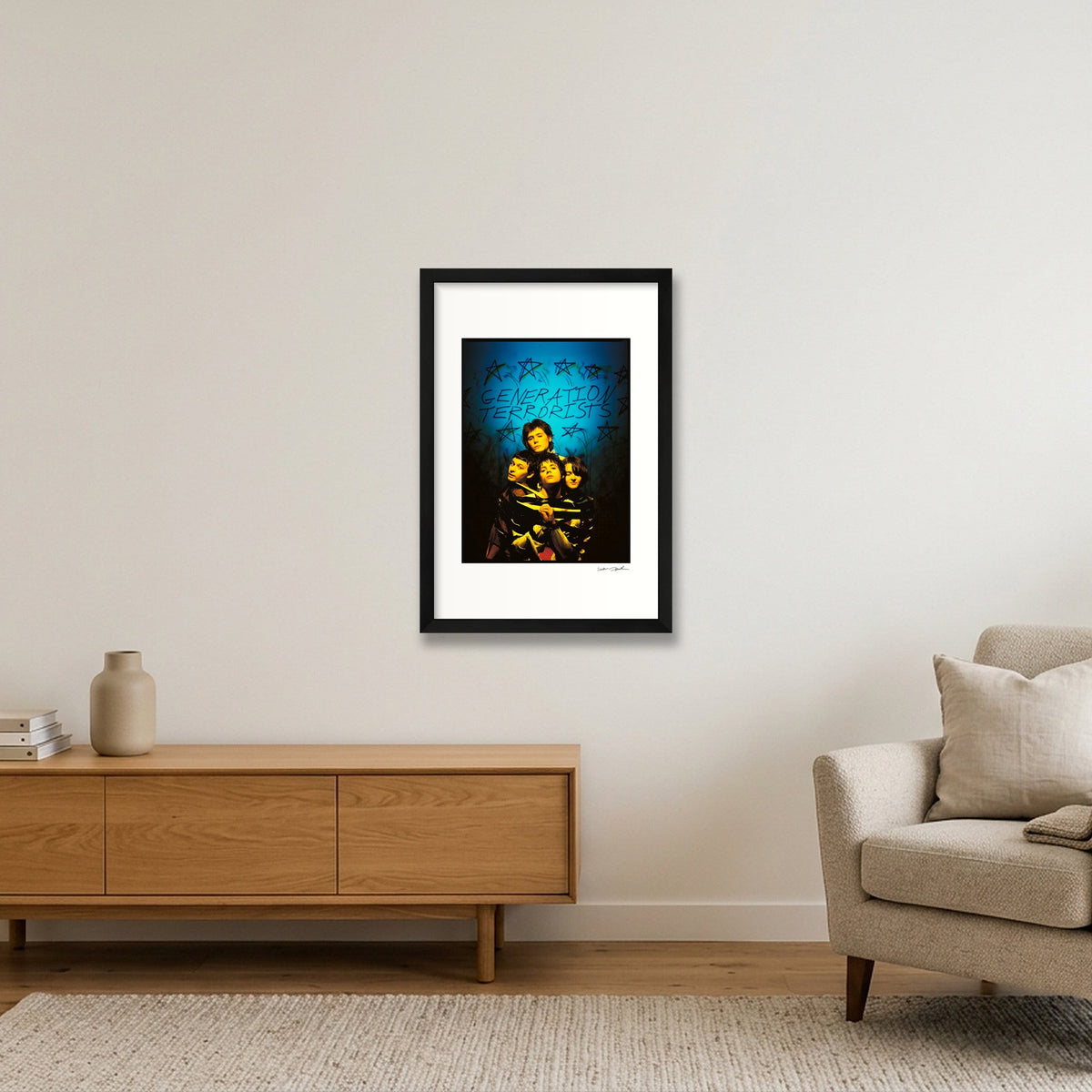 Manics - 1991 - Generation Terrorists — 30×45cm, 12×18" Black Frame