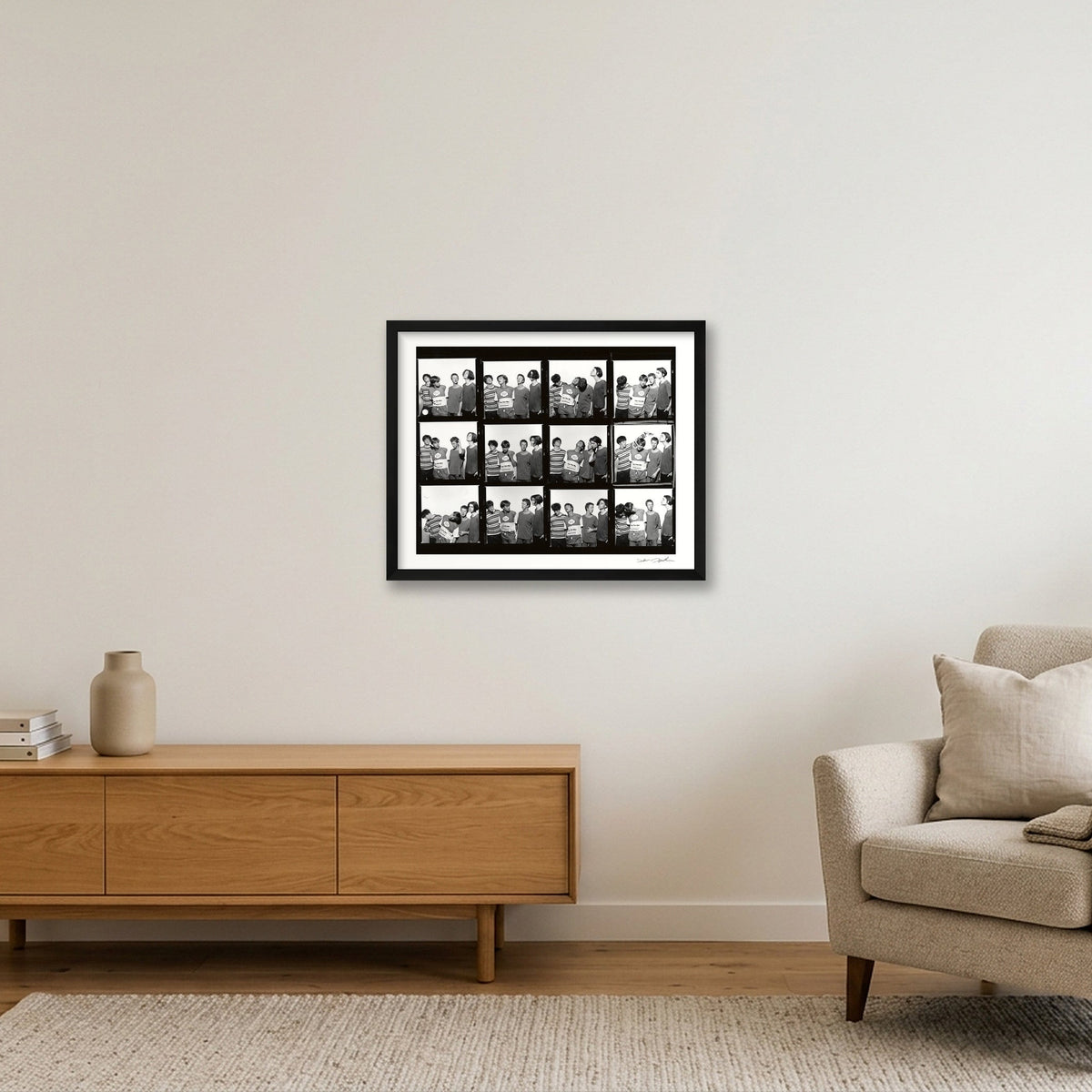 Blur – 1990 – Contact Sheet 22C — 50×40cm, 20×16" Black Frame