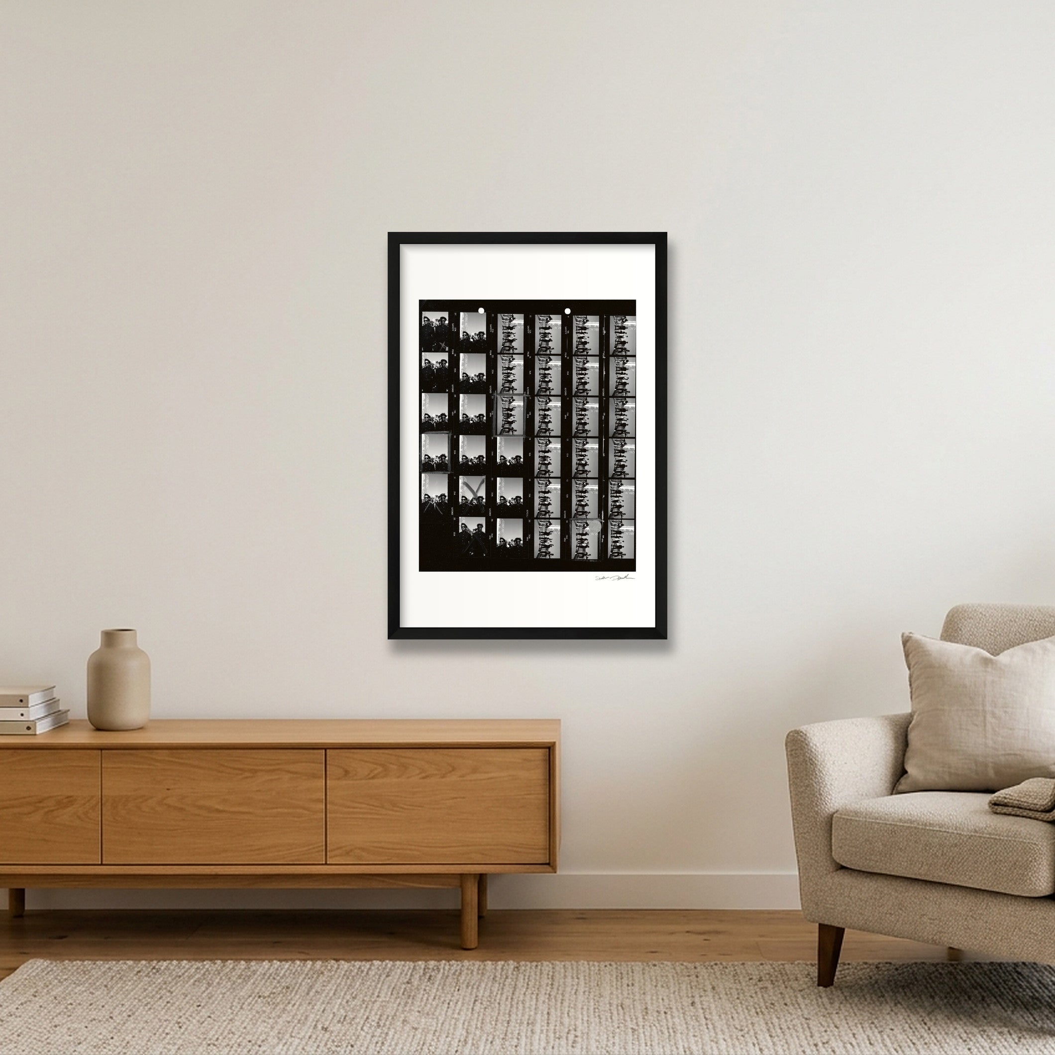 Public Enemy - 1988 - Contact Sheet C — 40×60cm, 16×24" Black Frame
