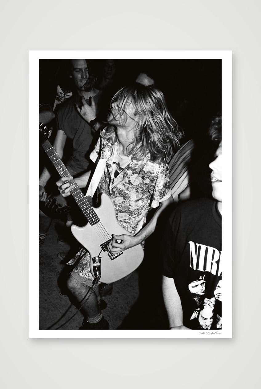 Kurt Cobain - In the crowd, rocking out — A1 (59×84cm, 23×33") Print only