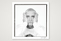 Eminem - Black & White - White Background Look 2 — 30×30cm, 12×12" Print only