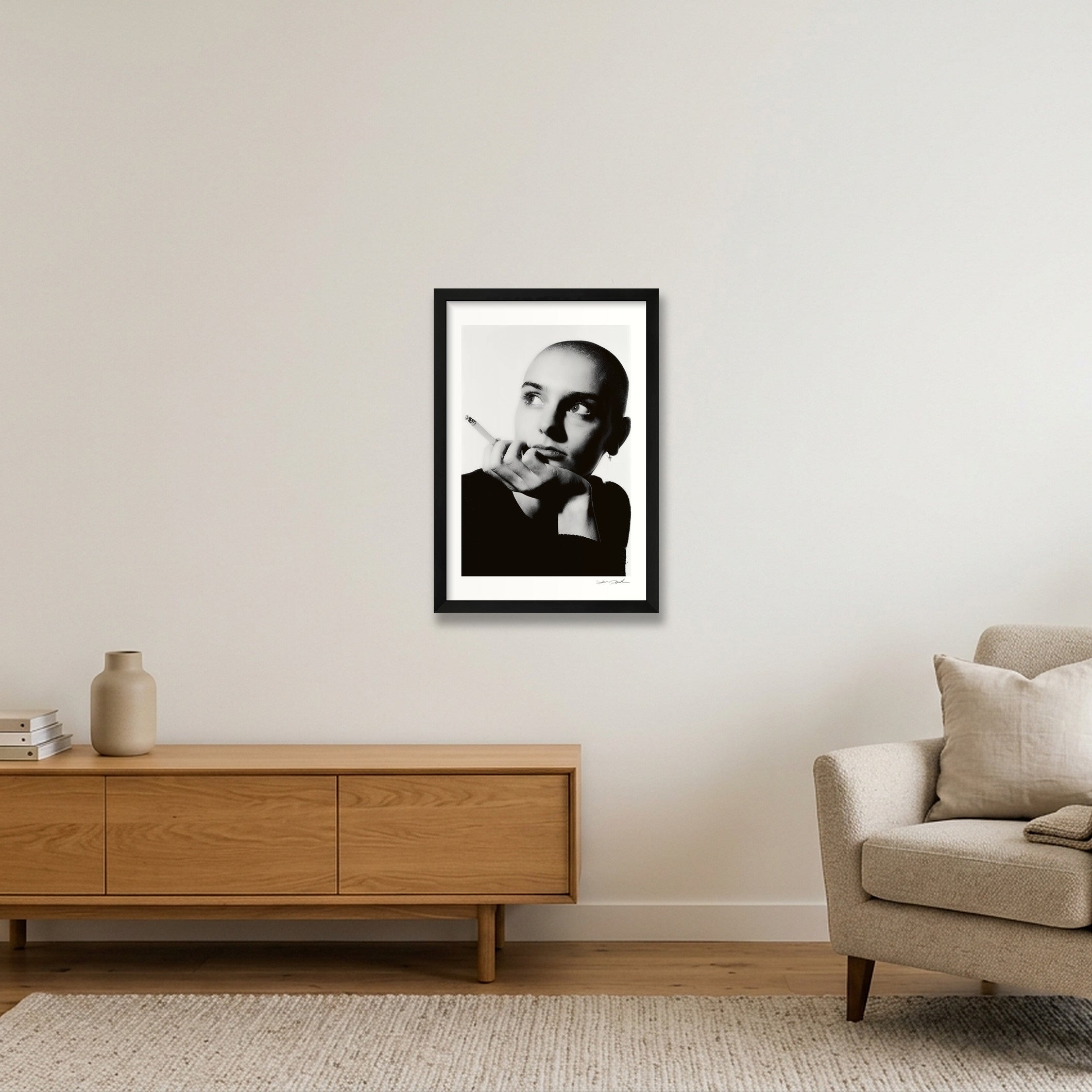 Sinead O'Connor - 1987 Hollywood Style - Look 1 — 30×45cm, 12×18" Black Frame